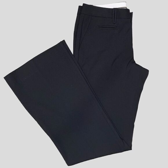 NWT Gap Navy Blue Hip Sling Fit Flare Leg Trousers - Picture 1 of 9
